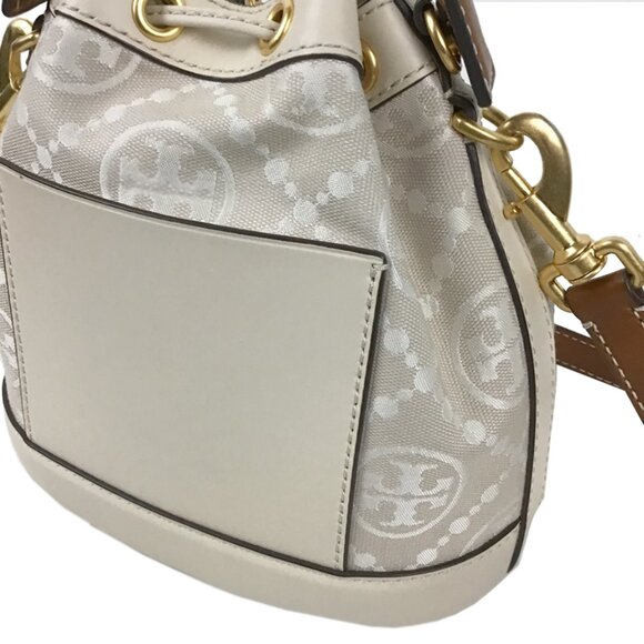 Tory Burch Mini T Monogram Bucket Bag - Picture 8 of 14